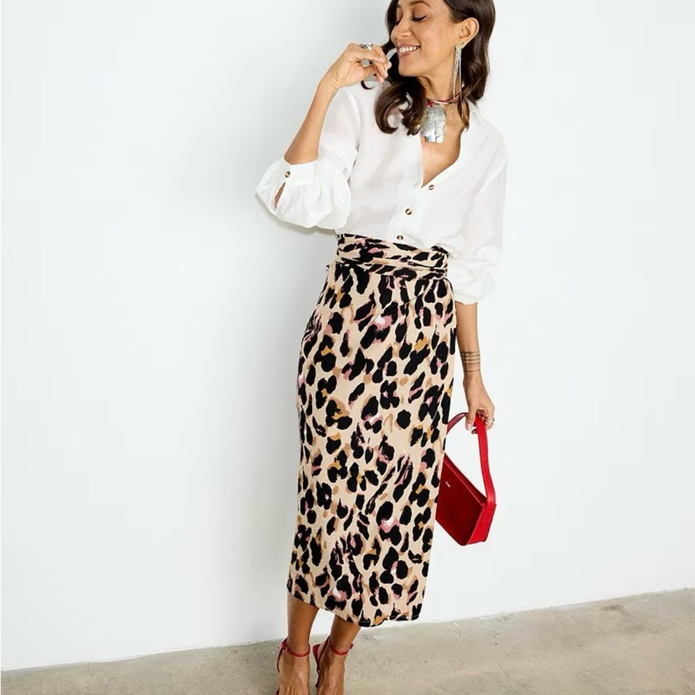 Never Fully Dressed Animal Print Pencil Skirt